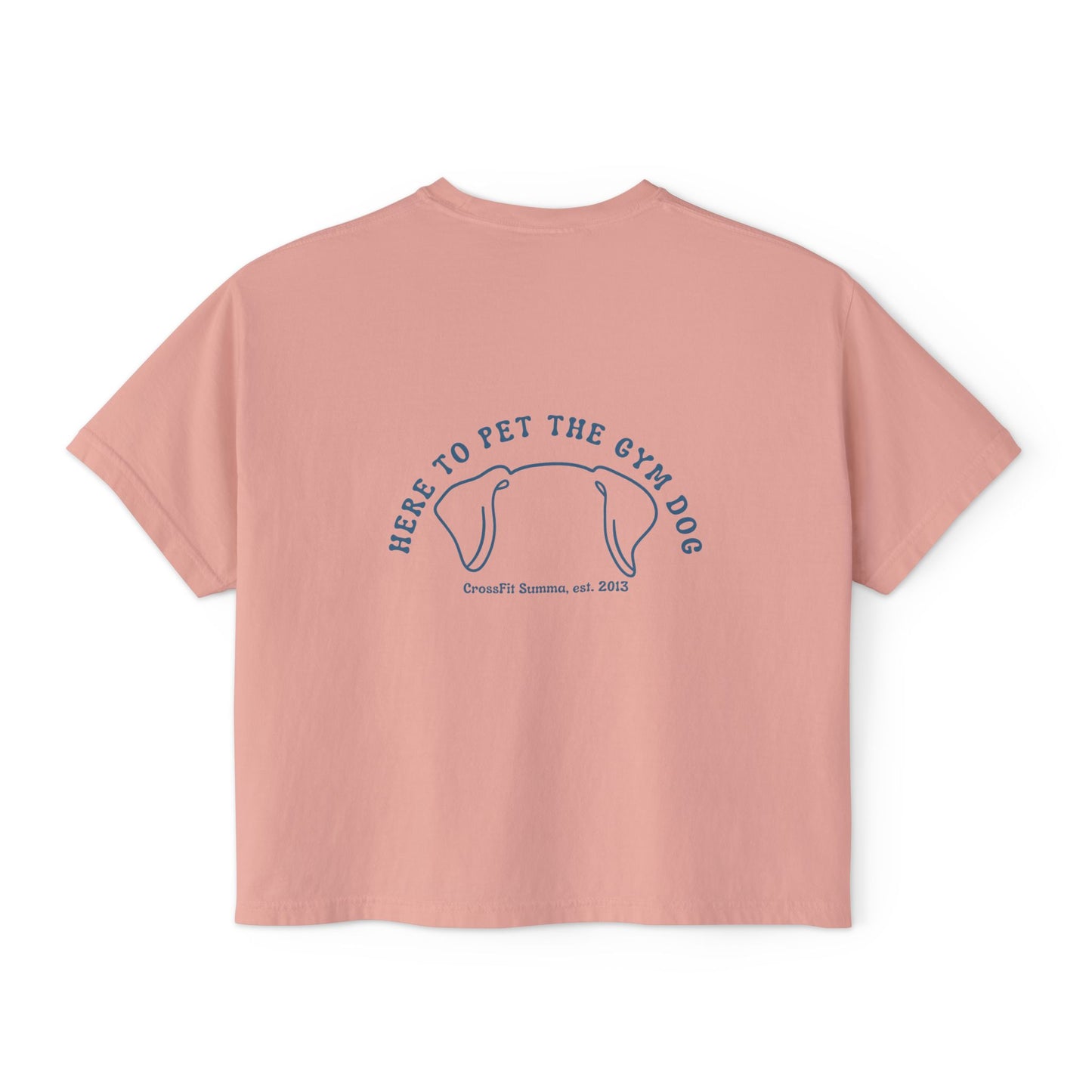 Women's Boxy Tee, Gym Dog Edition (dark logo)