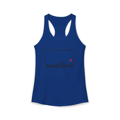 "Sweat Local" Women's Ideal Racerback Tank (Next Level)