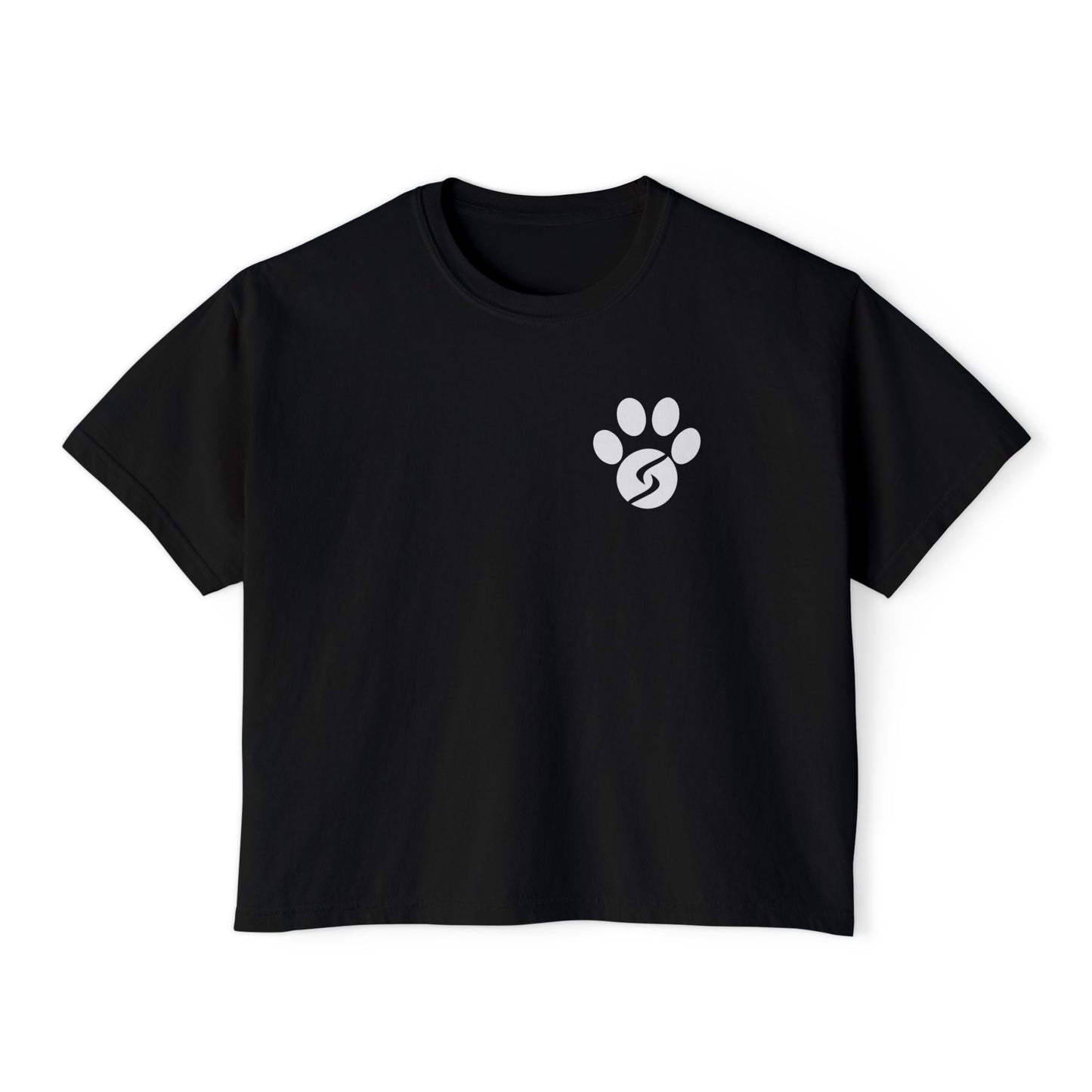 Women's Boxy Tee, Gym Dog Edition (light logo)