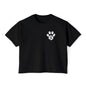 Women's Boxy Tee, Gym Dog Edition (light logo)