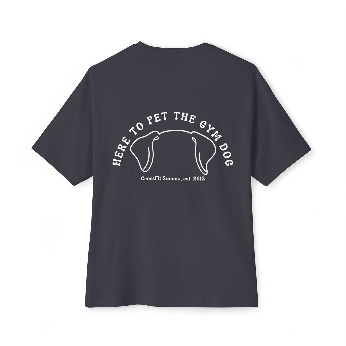 Unisex Oversized Boxy Tee - Gym Dog Edition (Light Logo)