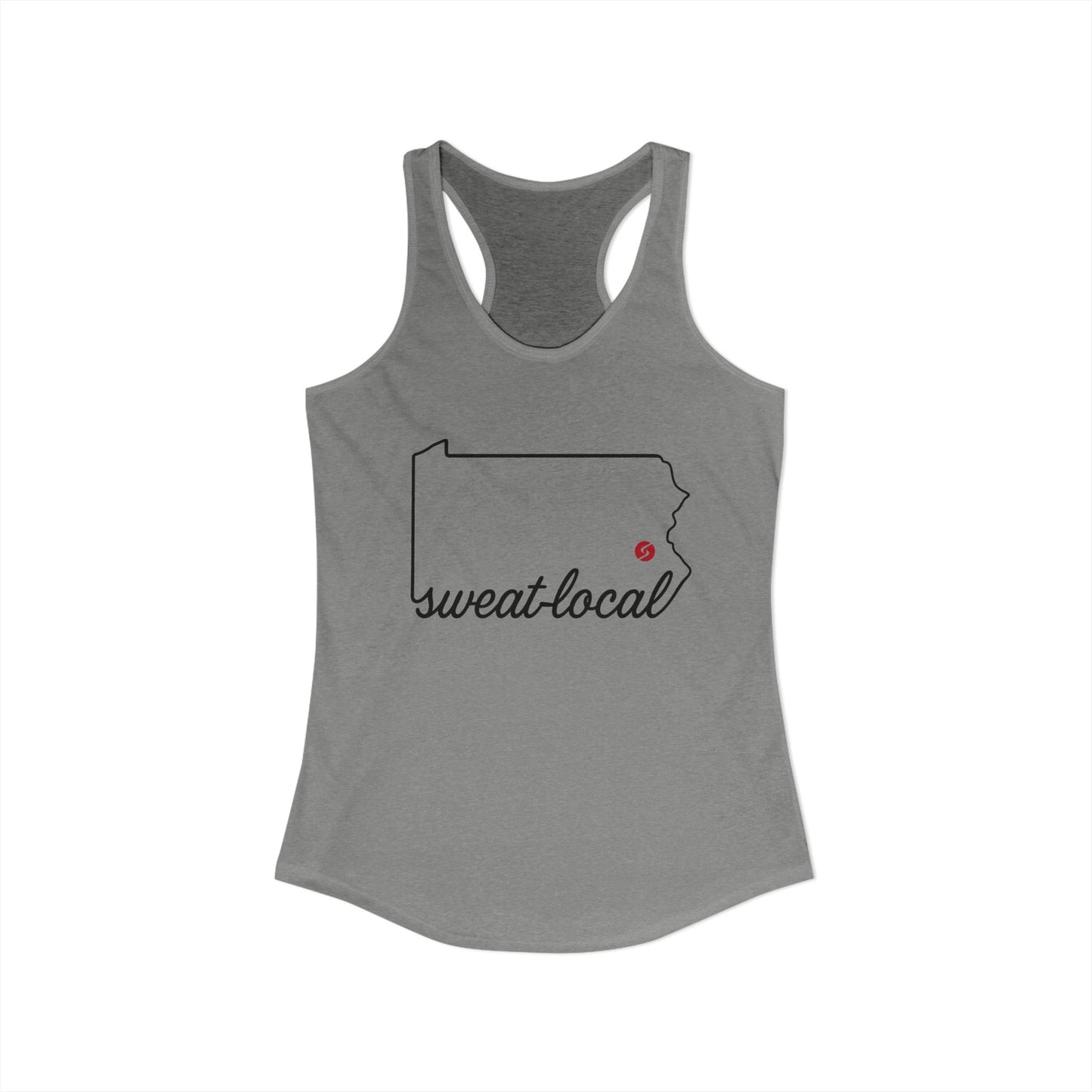 "Sweat Local" Women's Ideal Racerback Tank (Next Level)