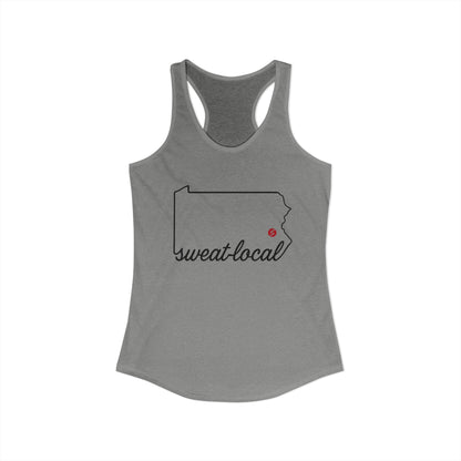 "Sweat Local" Women's Ideal Racerback Tank (Next Level)