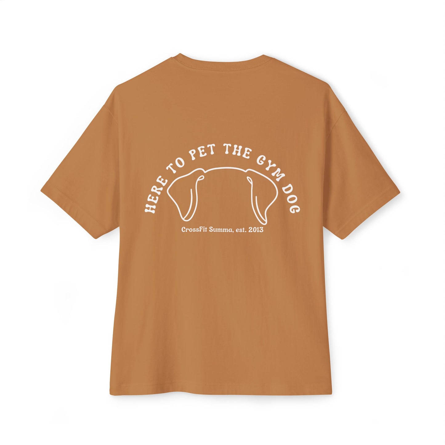 Unisex Oversized Boxy Tee - Gym Dog Edition (Light Logo)
