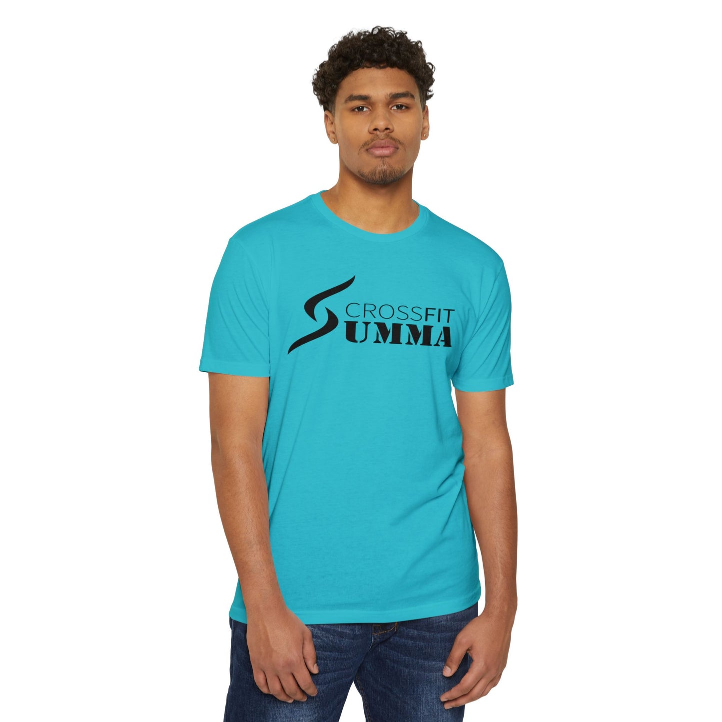 Classic Summa Tee, dark logo, Unisex CVC Jersey T-shirt