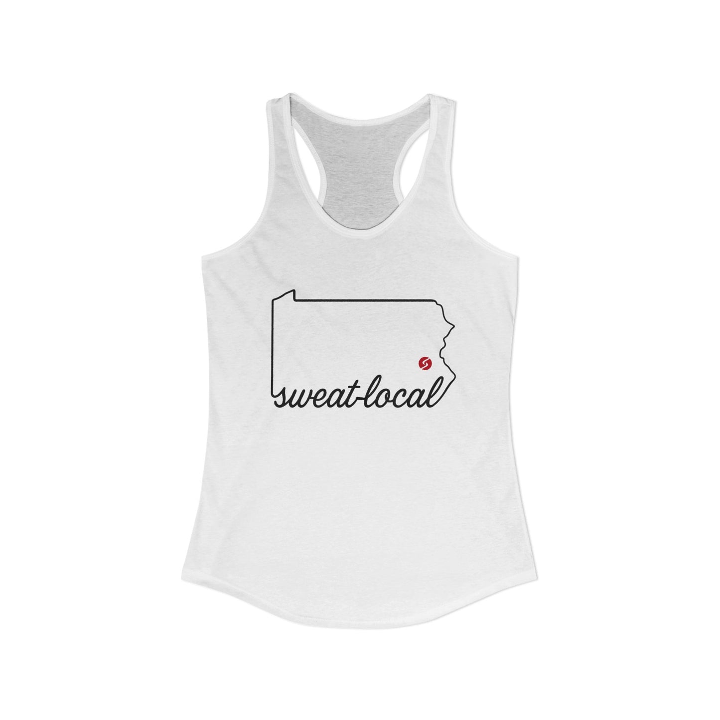 "Sweat Local" Women's Ideal Racerback Tank (Next Level)