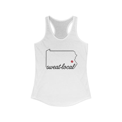 "Sweat Local" Women's Ideal Racerback Tank (Next Level)