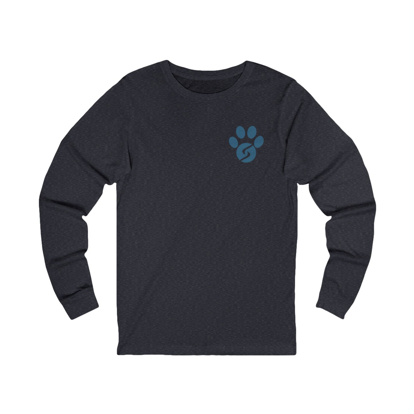 Unisex Long Sleeve Tee: Gym Dog Edition, dark logo