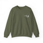Gildan Crewneck Sweatshirt — Embroidery, White DB Chest Logo