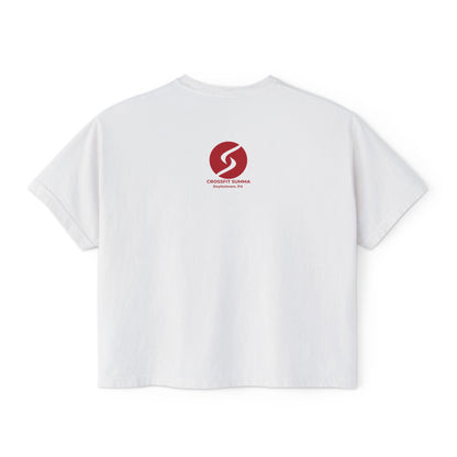 "Sweat Local" Women's Boxy Tee (Comfort Colors)