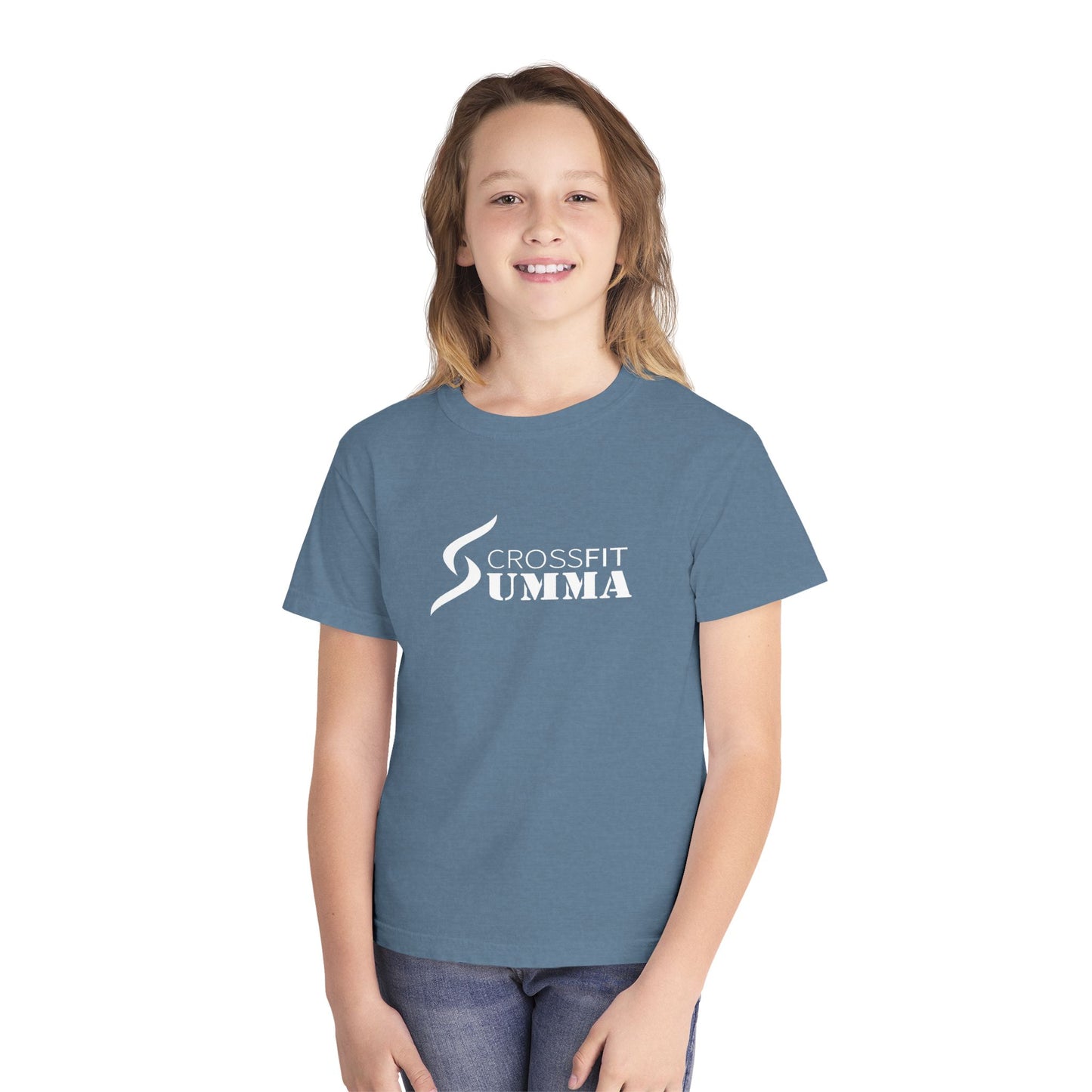 Youth CrossFit Summa Tee - white logo