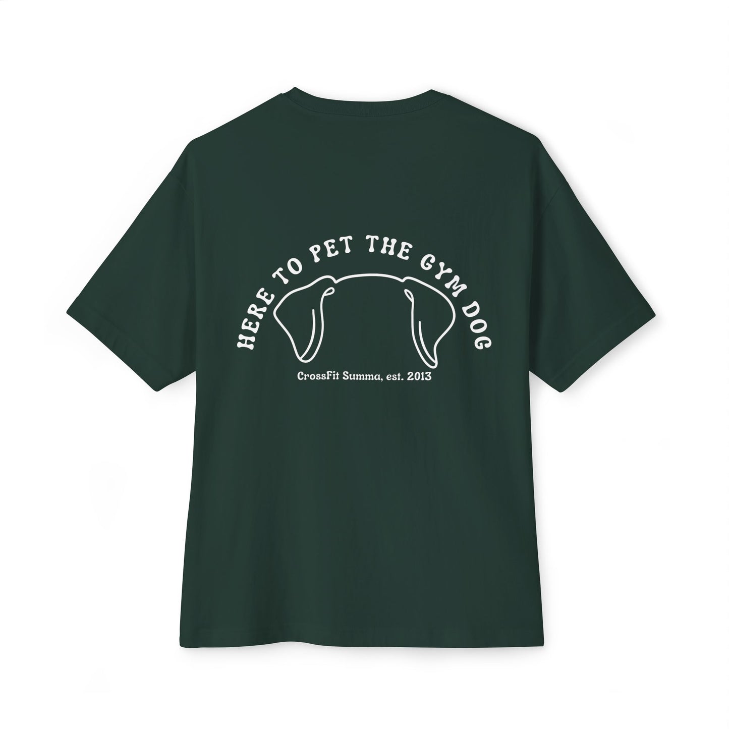 Unisex Oversized Boxy Tee - Gym Dog Edition (Light Logo)