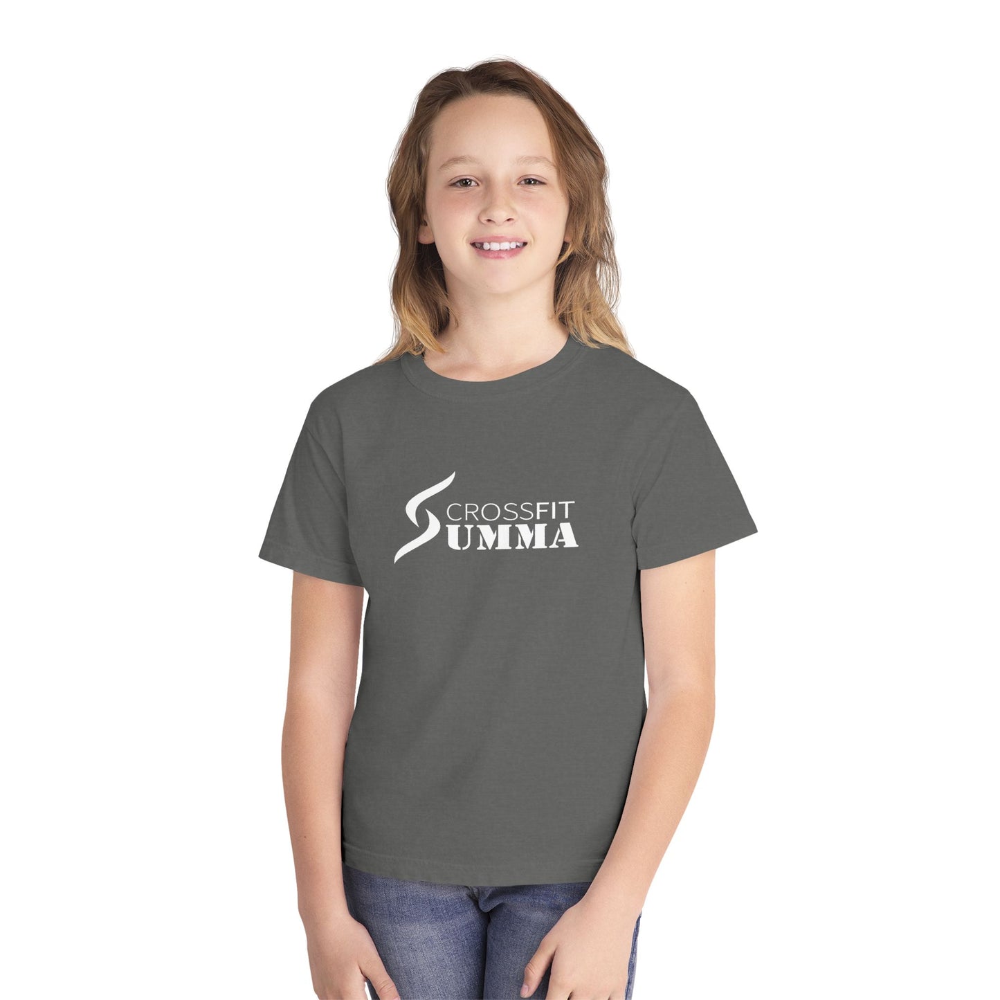 Youth CrossFit Summa Tee - white logo