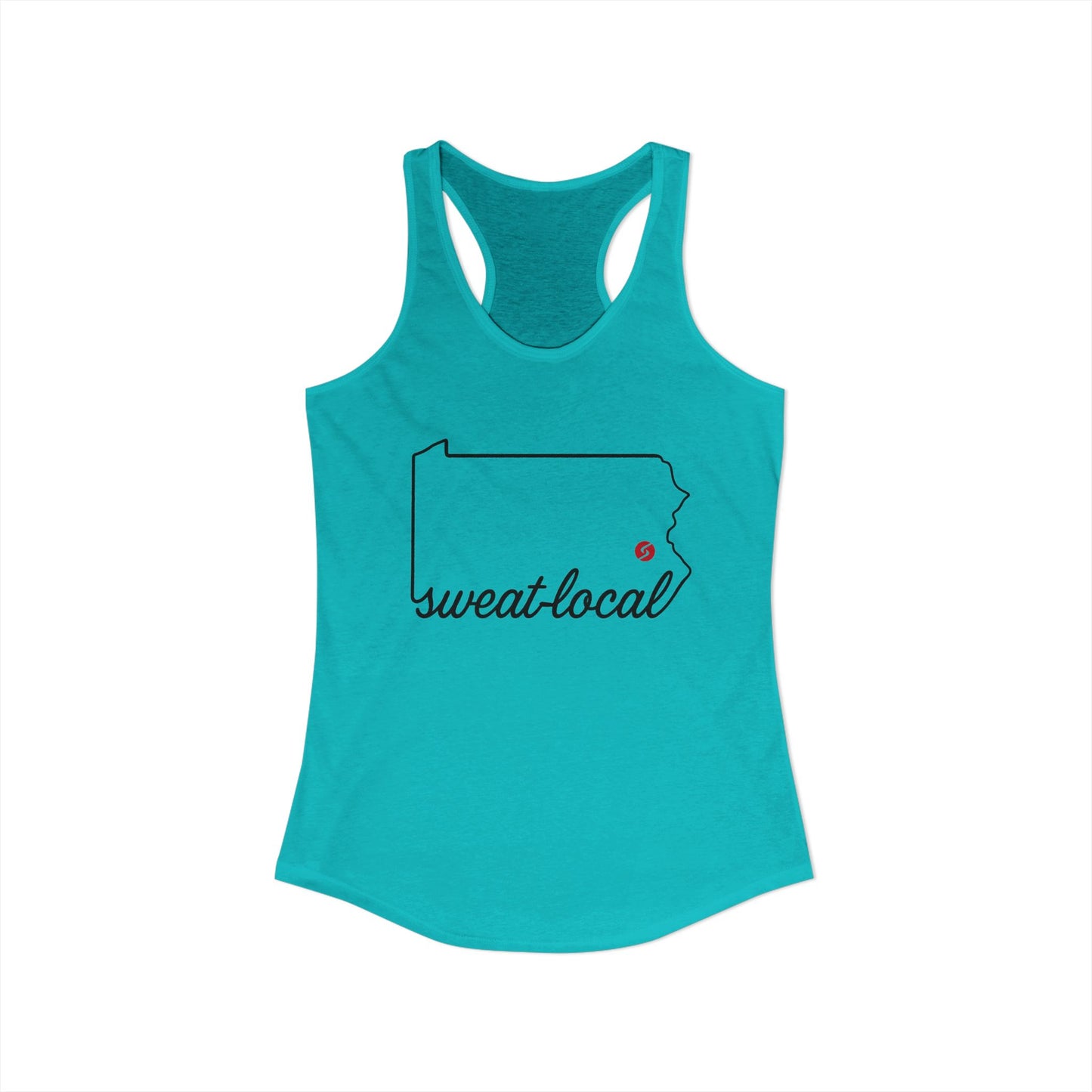 "Sweat Local" Women's Ideal Racerback Tank (Next Level)