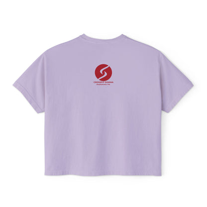 "Sweat Local" Women's Boxy Tee (Comfort Colors)