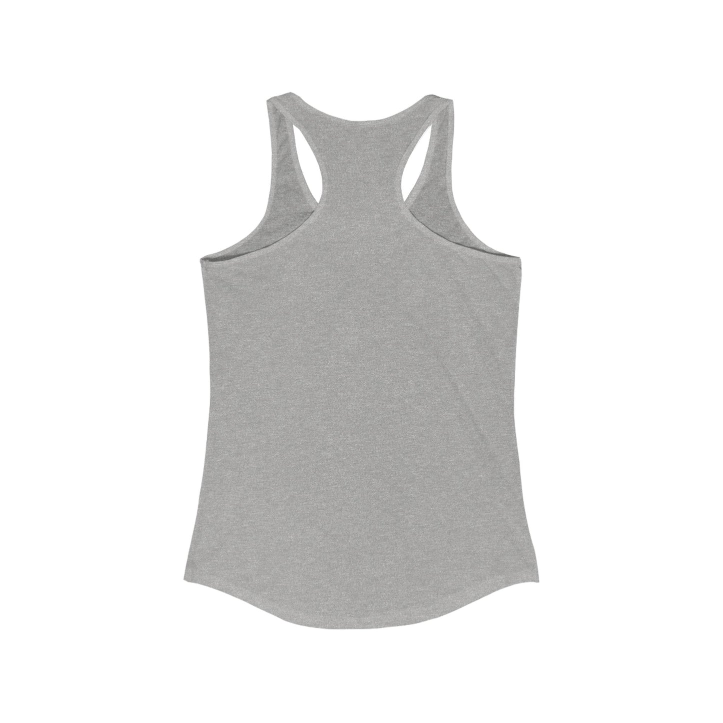 Women's Ideal Racerback Tank, White Classic Logo