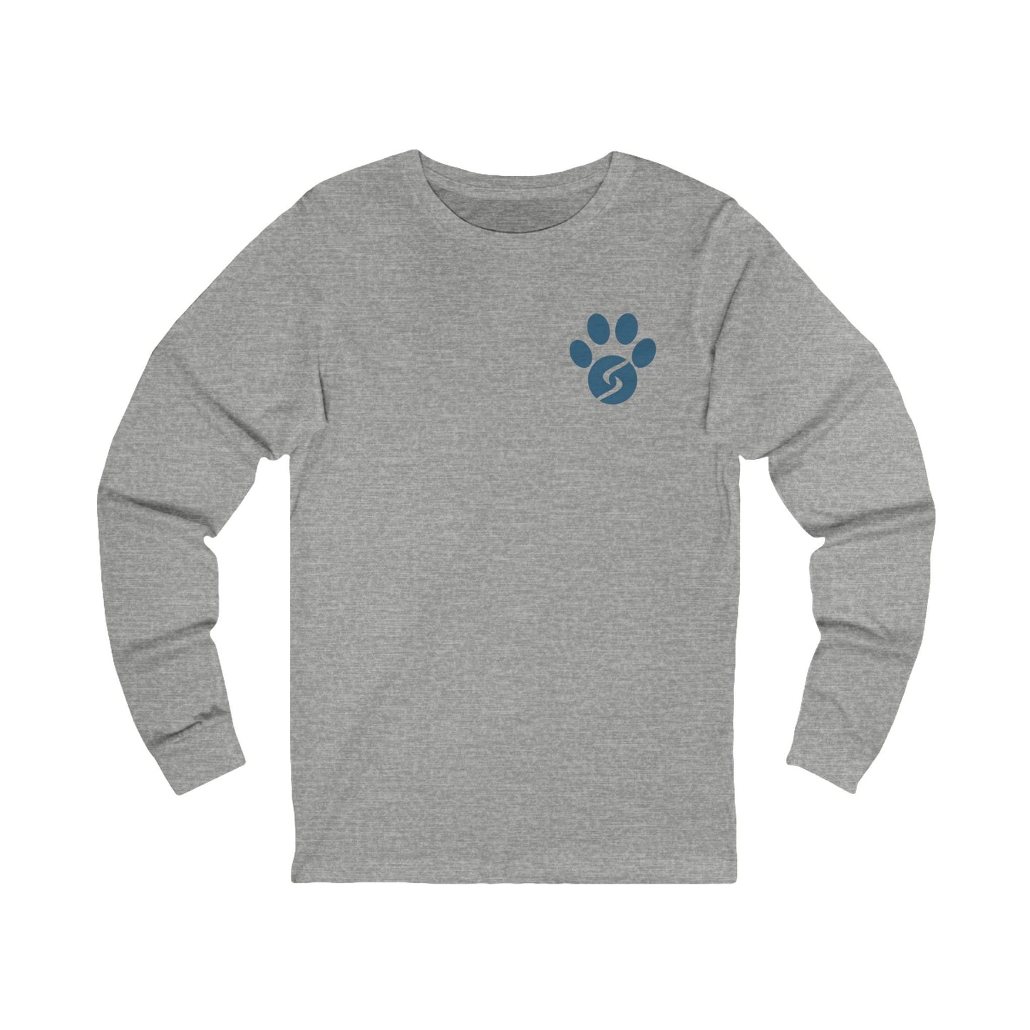 Unisex Long Sleeve Tee: Gym Dog Edition, dark logo