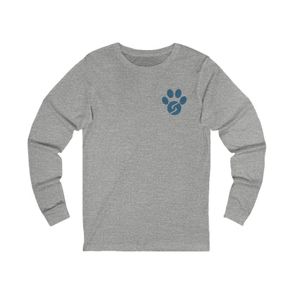 Unisex Long Sleeve Tee: Gym Dog Edition, dark logo