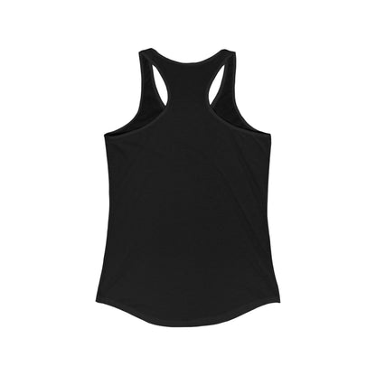 Women's Ideal Racerback Tank, White Classic Logo