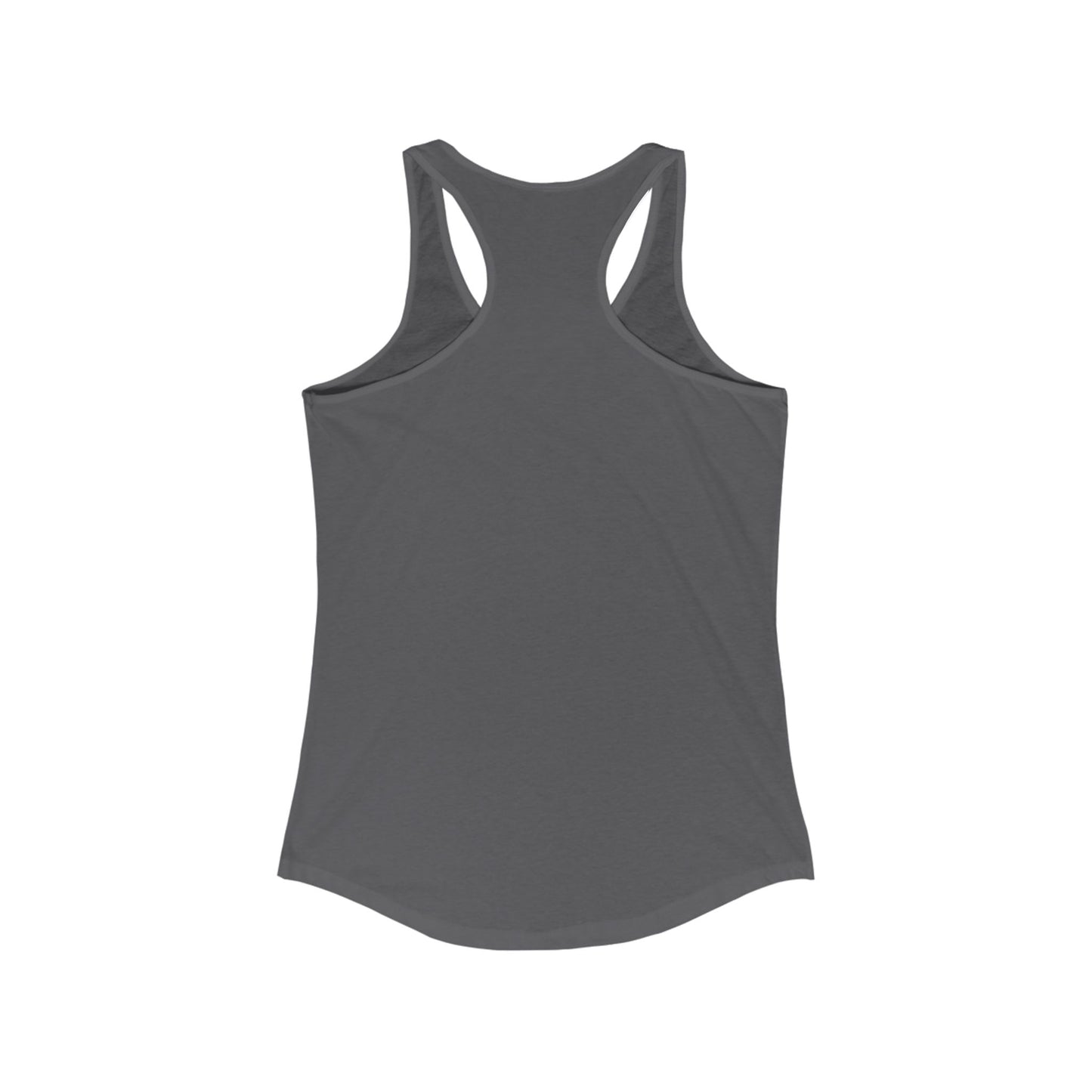 Women's Ideal Racerback Tank, White Classic Logo