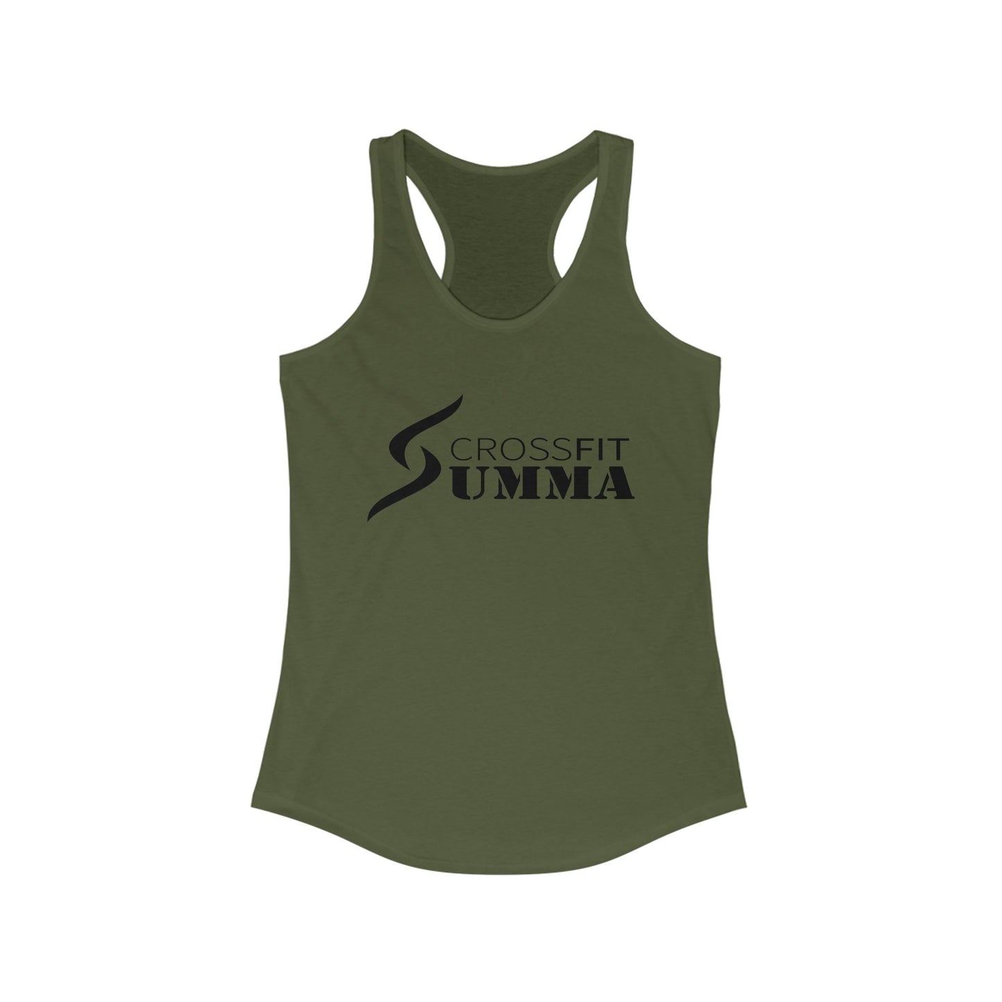 Women's Ideal Racerback Tank, Dark Classic Logo