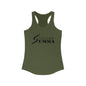 Women's Ideal Racerback Tank, Dark Classic Logo