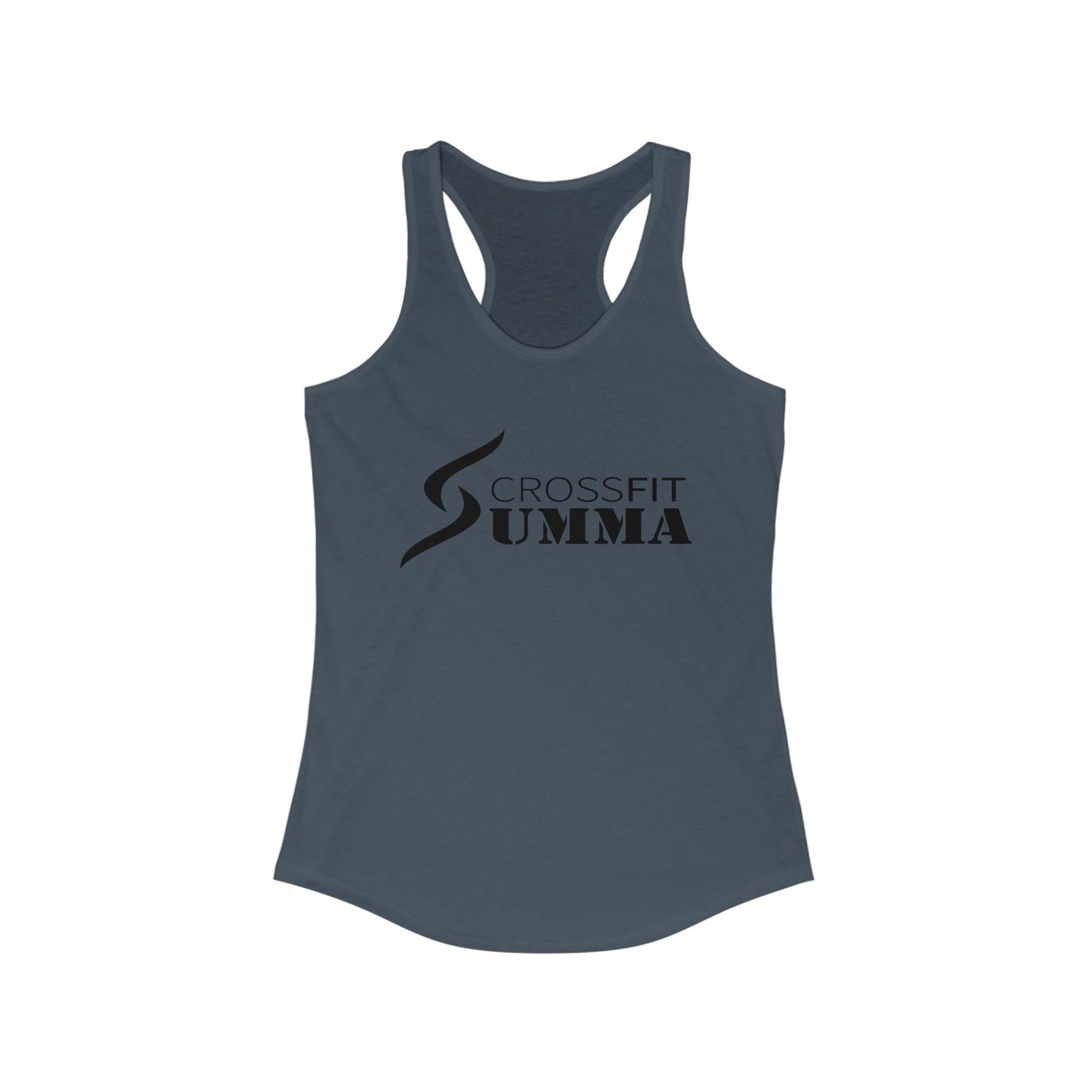 Women's Ideal Racerback Tank, Dark Classic Logo