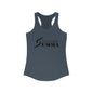 Women's Ideal Racerback Tank, Dark Classic Logo