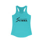 Women's Ideal Racerback Tank, Dark Classic Logo