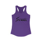 Women's Ideal Racerback Tank, Dark Classic Logo