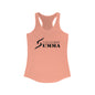 Women's Ideal Racerback Tank, Dark Classic Logo