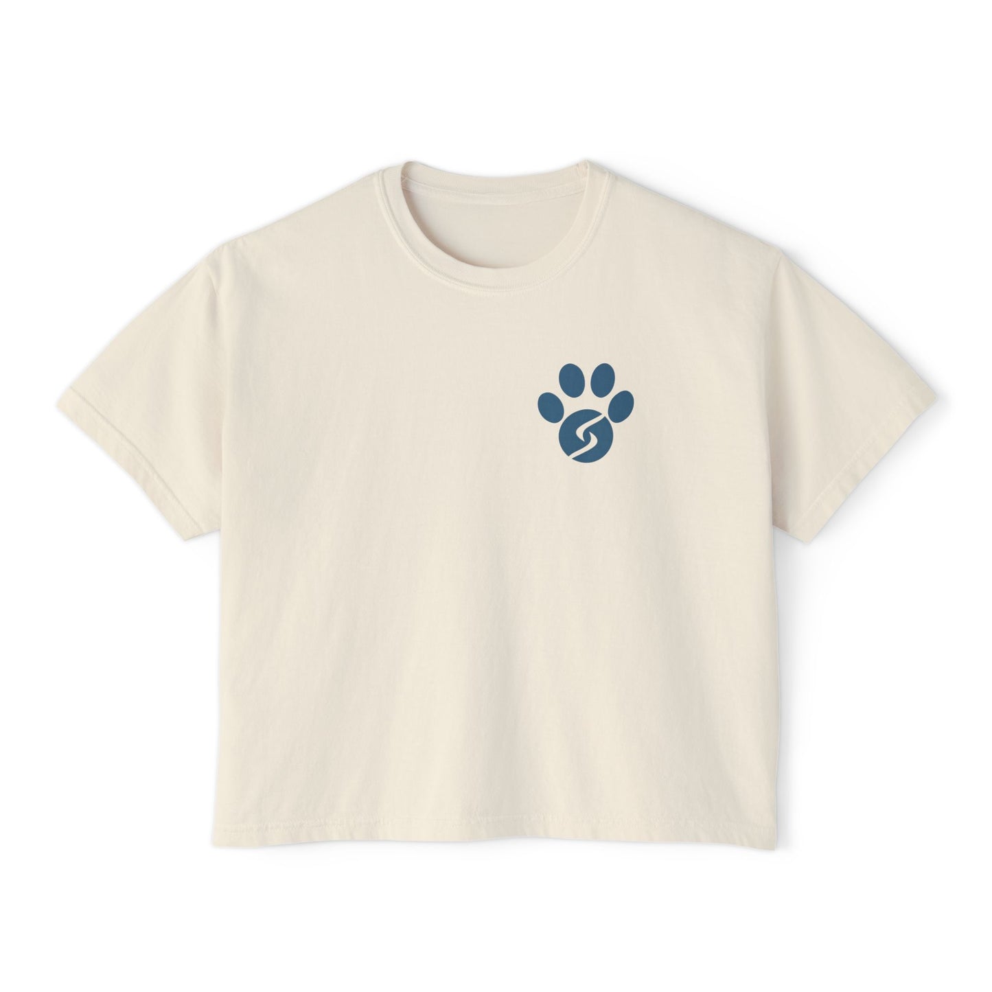Women's Boxy Tee, Gym Dog Edition (dark logo)