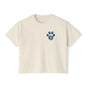 Women's Boxy Tee, Gym Dog Edition (dark logo)