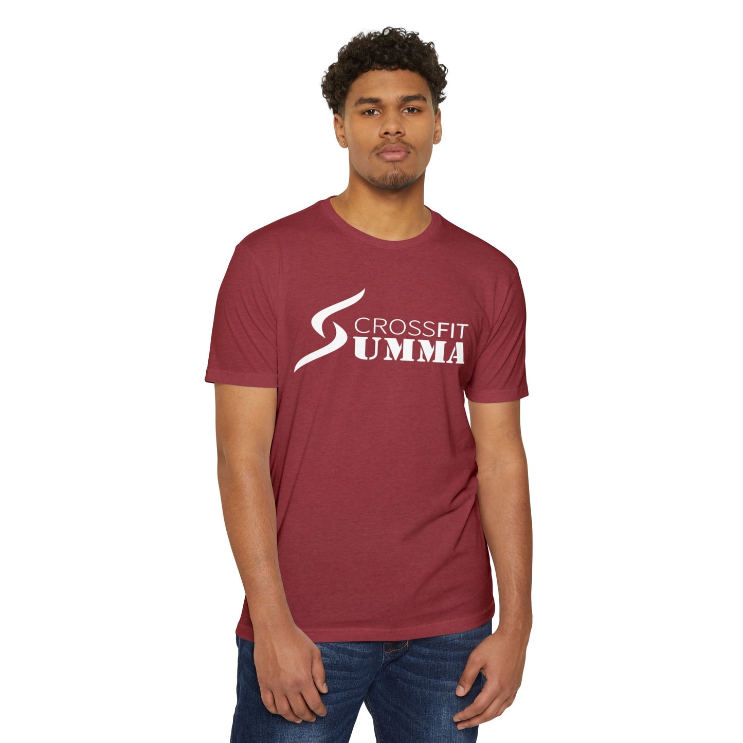 Classic Summa Tee, White Logo, Unisex CVC Jersey T-shirt