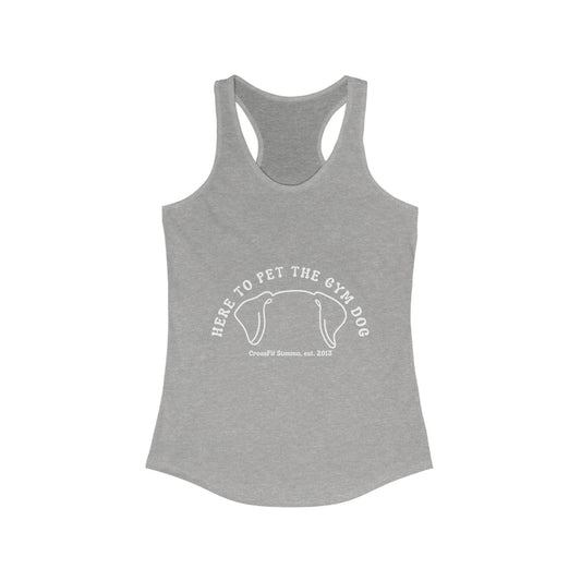 Women's Racerback Tank Top, Gym Dog Edition
