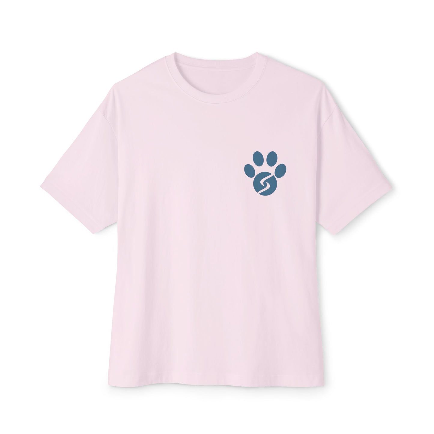 Unisex Oversized Boxy Tee, Gym Dog Edition (dark logo)