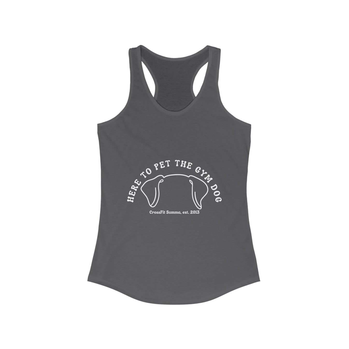 Women's Racerback Tank Top, Gym Dog Edition