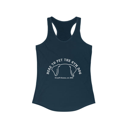 Women's Racerback Tank Top, Gym Dog Edition