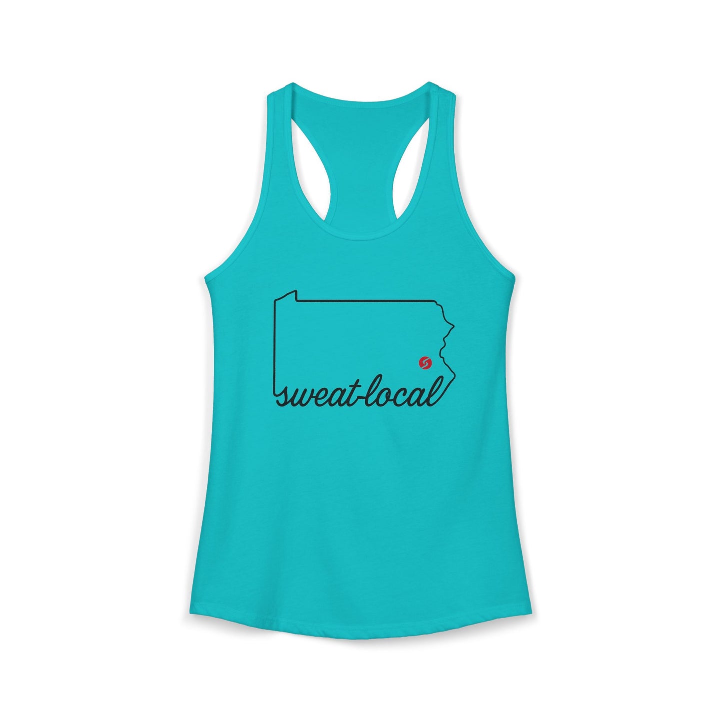 "Sweat Local" Women's Ideal Racerback Tank (Next Level)
