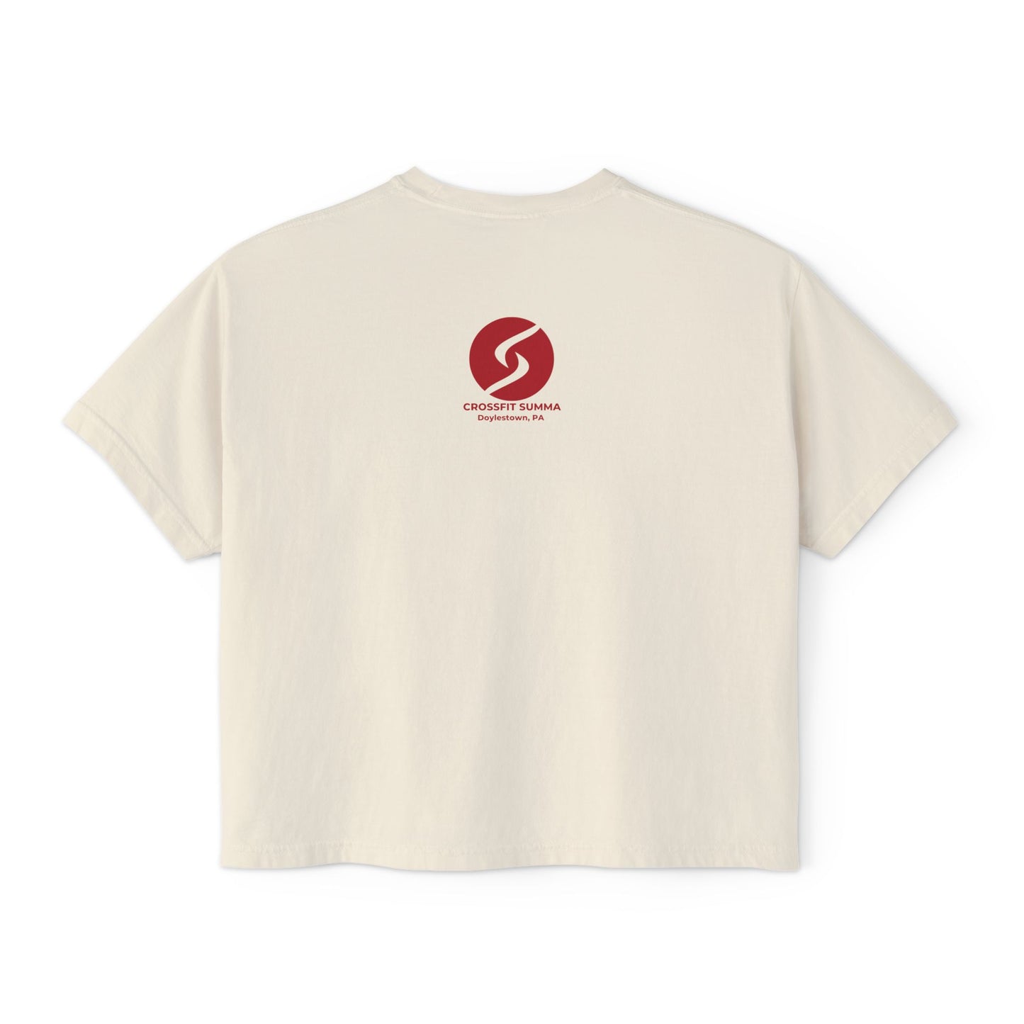 "Sweat Local" Women's Boxy Tee (Comfort Colors)