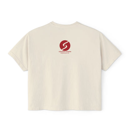 "Sweat Local" Women's Boxy Tee (Comfort Colors)