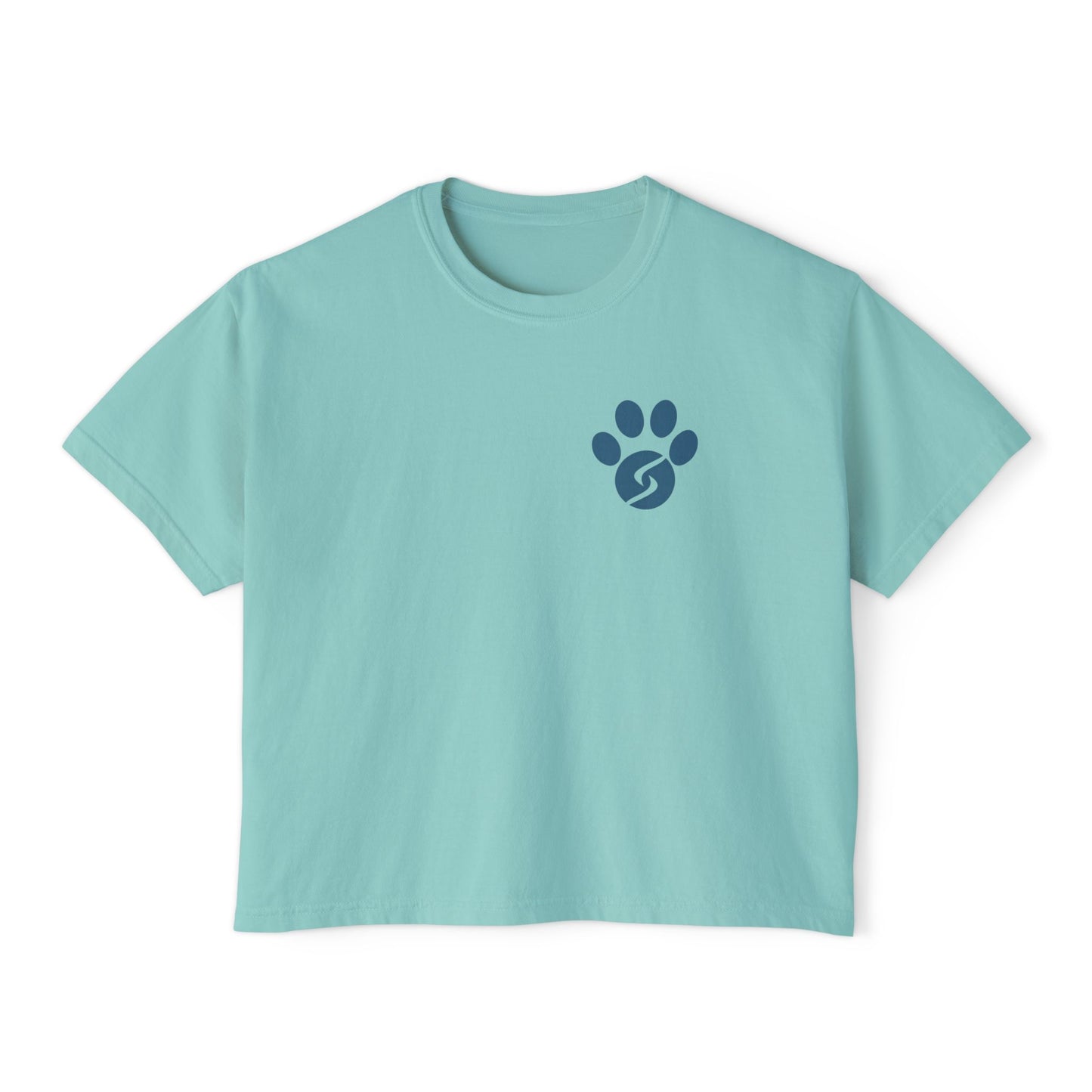 Women's Boxy Tee, Gym Dog Edition (dark logo)
