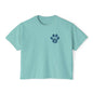Women's Boxy Tee, Gym Dog Edition (dark logo)