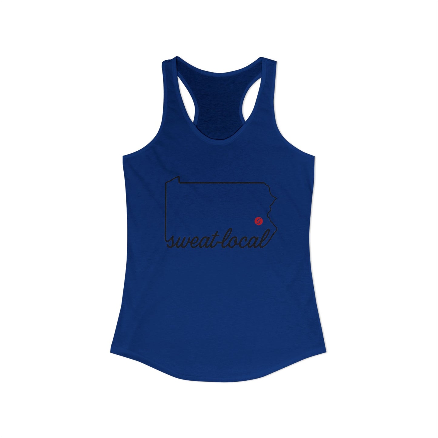 "Sweat Local" Women's Ideal Racerback Tank (Next Level)