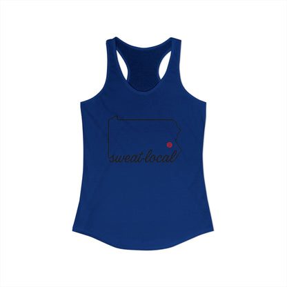 "Sweat Local" Women's Ideal Racerback Tank (Next Level)