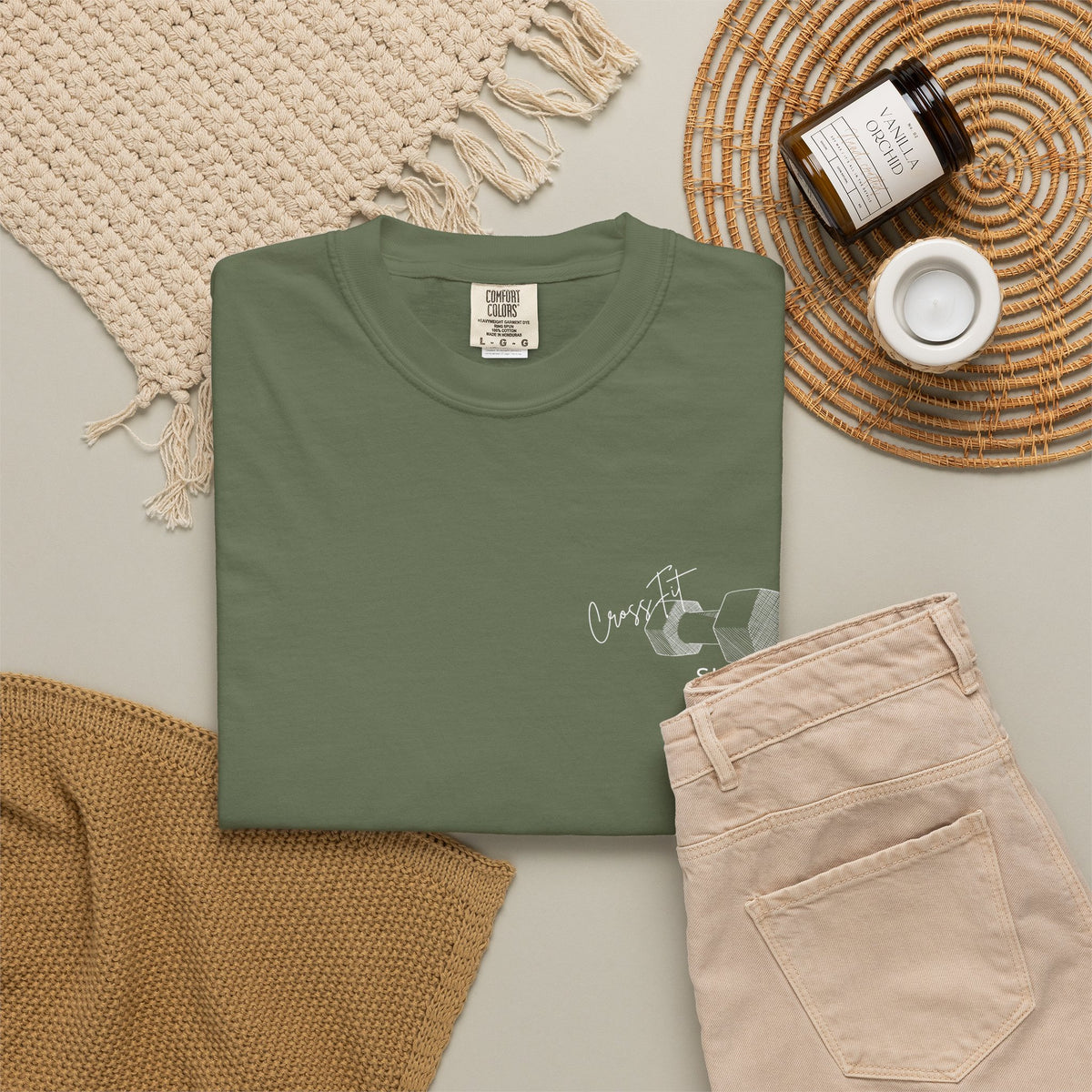 Comfort Colors Unisex T-shirt - White DB Logo (SCREENPRINT)