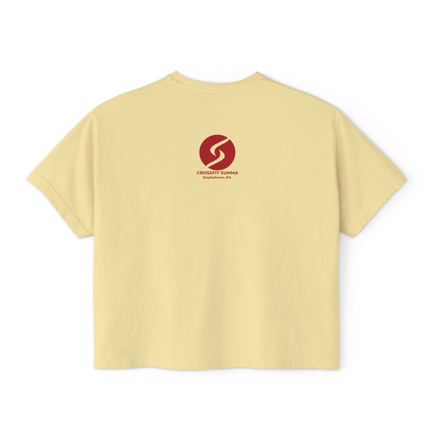 "Sweat Local" Women's Boxy Tee (Comfort Colors)