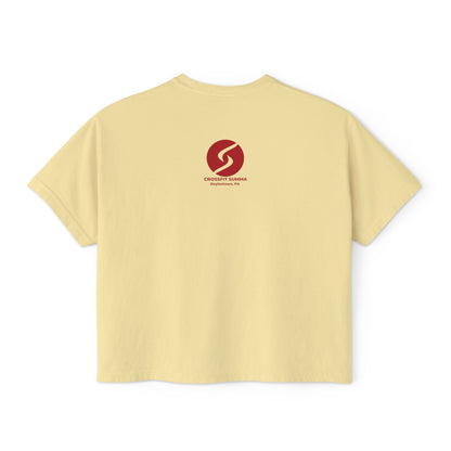 "Sweat Local" Women's Boxy Tee (Comfort Colors)