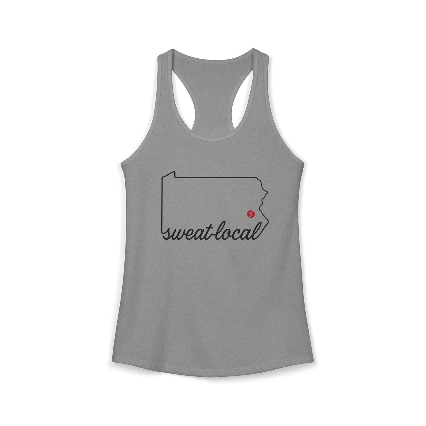 "Sweat Local" Women's Ideal Racerback Tank (Next Level)