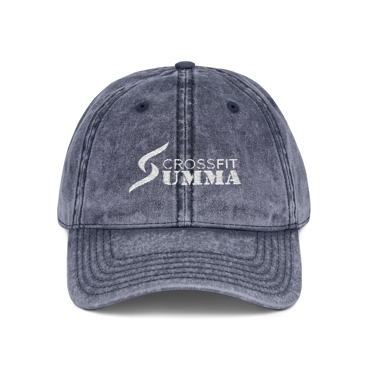 Vintage Look "Dad" Hat - White CrossFit Summa logo